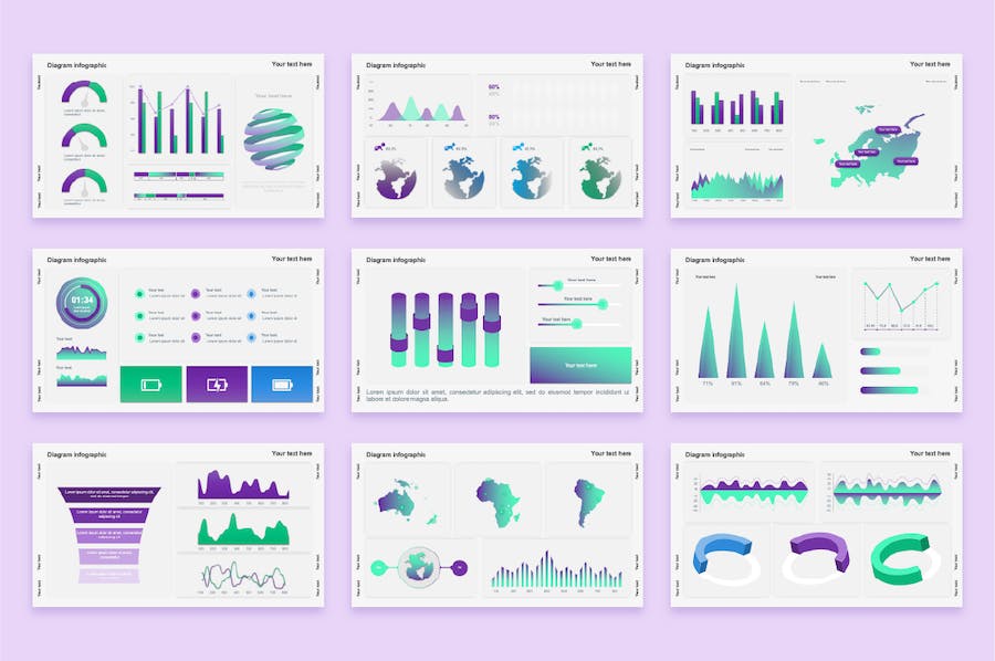 业务KPI关键指标数据可视化PPT模板 - 顶尖PPT