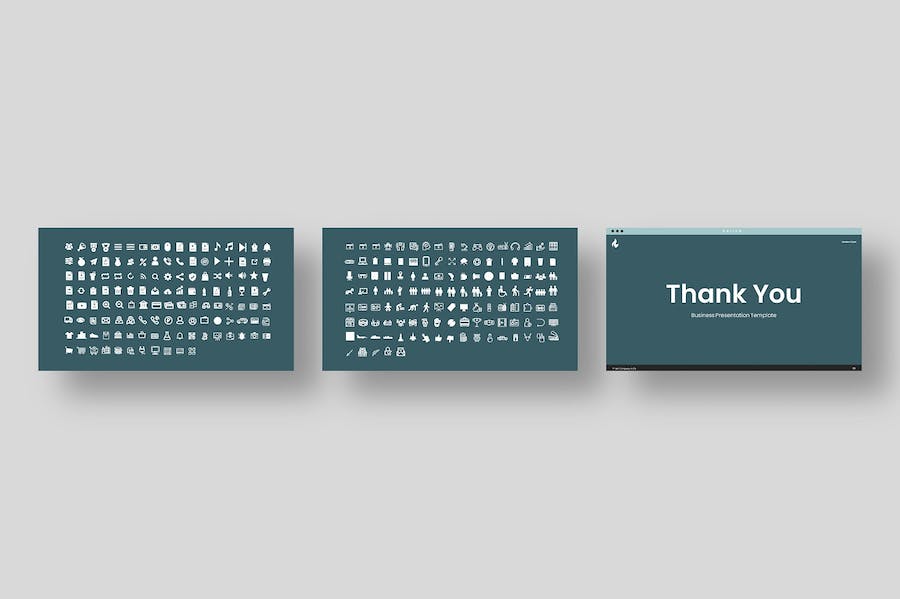 墨绿色简约商务欧美通用PPT模板 - 顶尖PPT