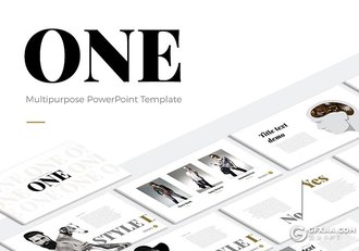 46页高端艺术杂志风格PPT模板极简文艺时尚流行PPT模板 16种主题配色 - 顶尖PPT