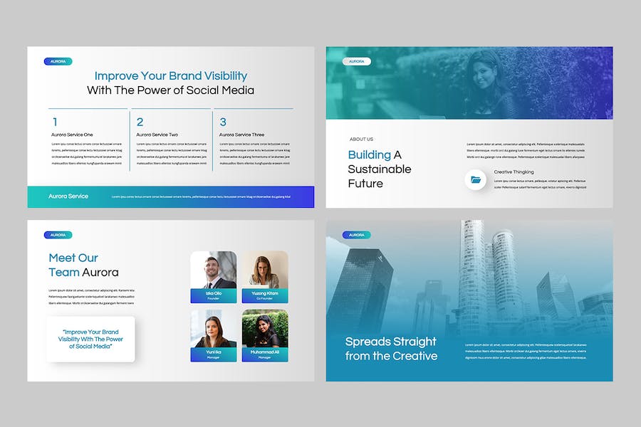 商务企业公司简介宣传Keynote模板 - 顶尖PPT
