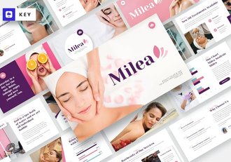 美容水疗解决方案keynote模板 - 顶尖PPT