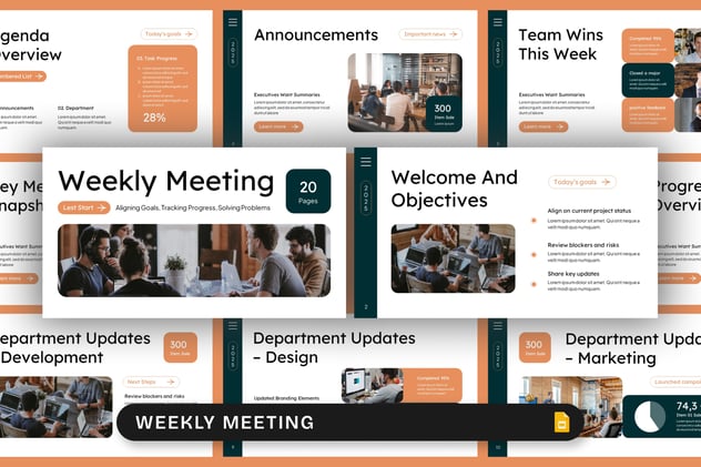 企业高效办公每周例会PPT模板 - 顶尖PPT