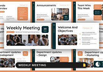 企业高效办公每周例会PPT模板 - 顶尖PPT