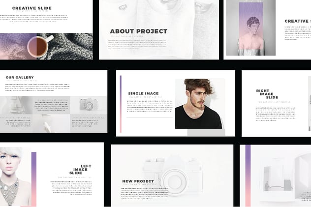 简约风格时尚品牌宣传展示keynote模板 - 顶尖PPT