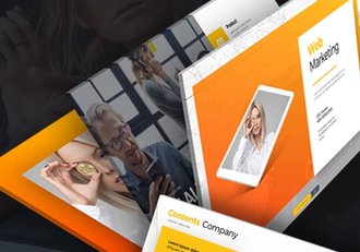 113页5种配色欧美商务企业团队介绍工作汇报总结PPT模板 - 顶尖PPT