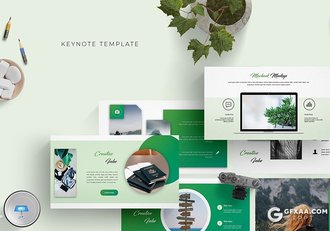 30页扁平化创意商务风格工作汇报总结keynote模板 5种主题配色 - 顶尖PPT