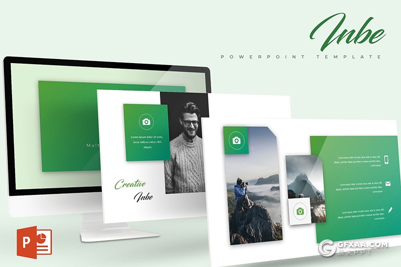 30页扁平化创意商务风格工作汇报总结PPT模板 5种主题配色 - 顶尖PPT