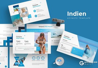 30页旅游行业旅游度假海滩冲浪调研分析keynote模板 5种主题配色 - 顶尖PPT