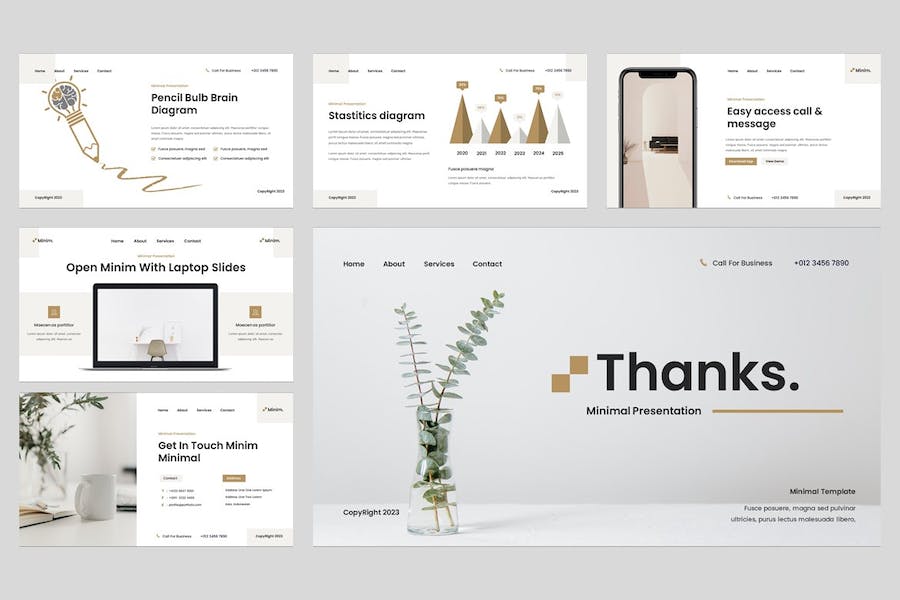 极简设计风格应用创新展示Keynote模板 - 顶尖PPT