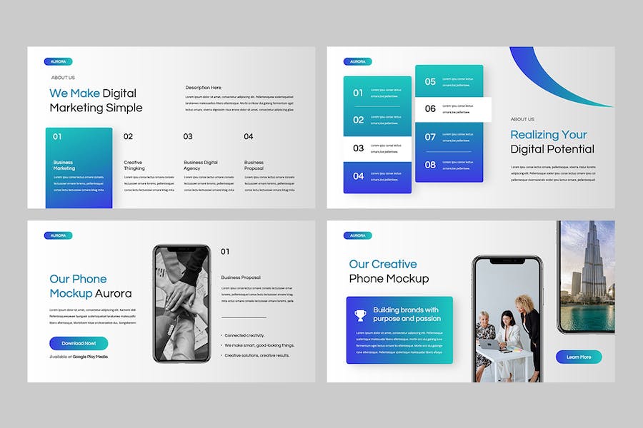 商务企业公司简介宣传Keynote模板 - 顶尖PPT