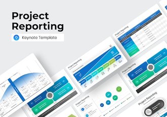 项目进度汇报总结流程展示Keynote模板 - 顶尖PPT