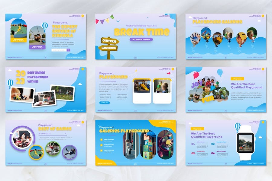 儿童教育玩具讲述展示方案Keynote模板 - 顶尖PPT