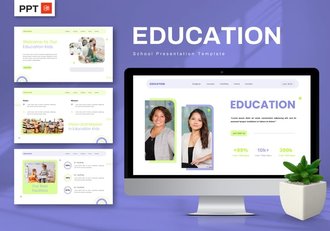 教育培训机构学校简介PPT模板 - 顶尖PPT