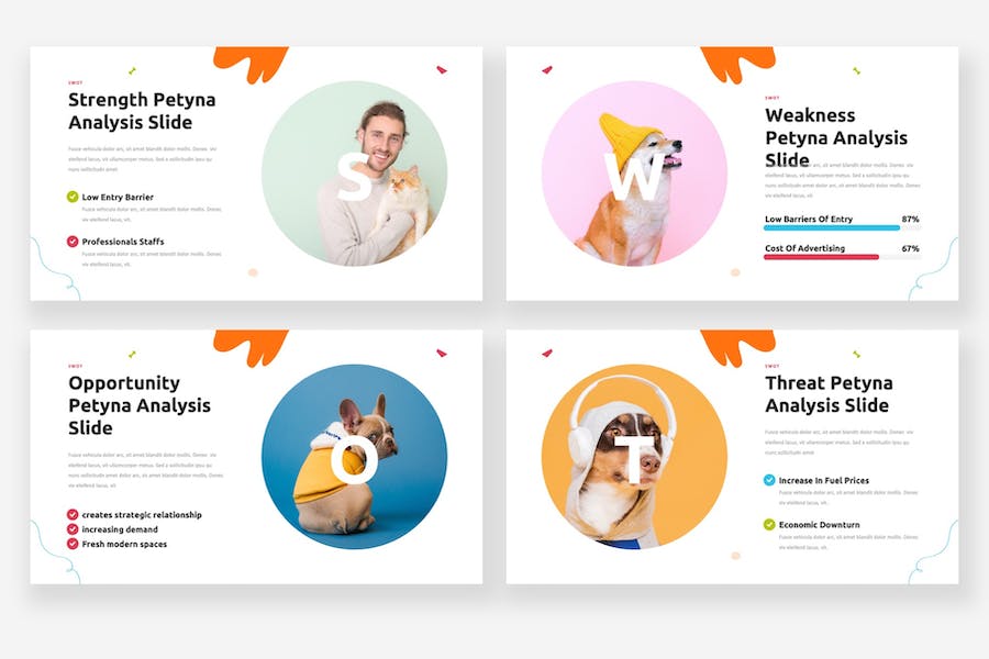 宠物护理繁育数据Keynote模板 - 顶尖PPT