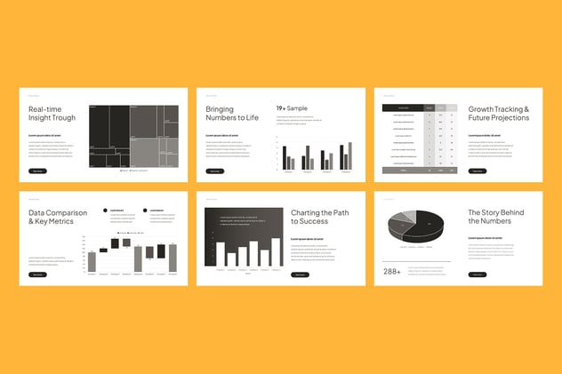 可视化图表数据展示分析PPT模板 - 顶尖PPT