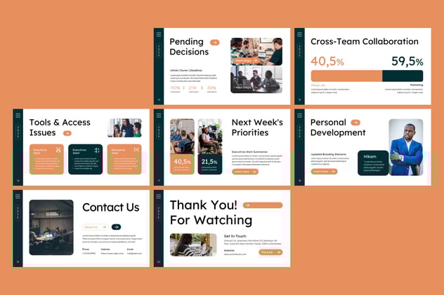 企业高效办公每周例会PPT模板 - 顶尖PPT