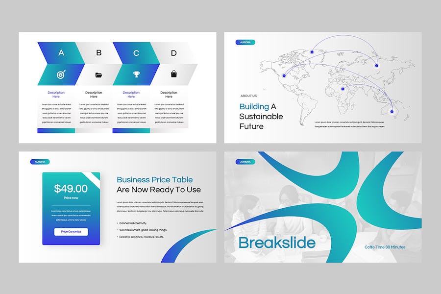 商务企业公司简介宣传Keynote模板 - 顶尖PPT