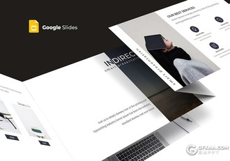 30页极简文艺风格商务多用途Google slides模板 5种主题配色 - 顶尖PPT