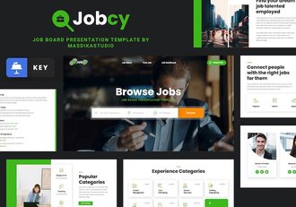 工作公告板信息发布主旨展示Keynote模板 - 顶尖PPT