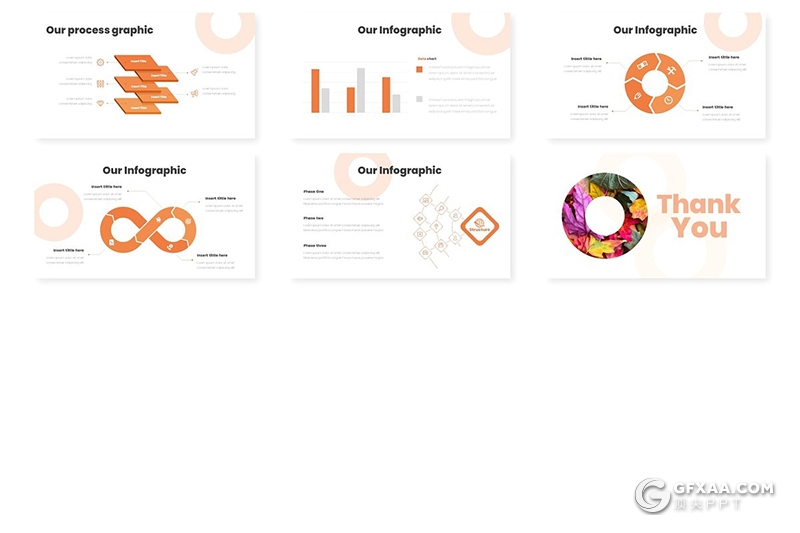 30页创意圆形版式设计简约唯美风格Google slides模板 5种主题配色 - 顶尖PPT