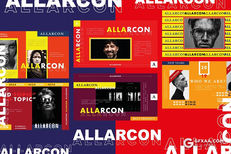 40页时尚杂志流行风格PPT模板 - 顶尖PPT