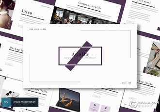 30页国外极简文艺风格keynote模板 5种主题配色 - 顶尖PPT