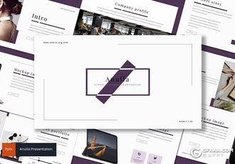 30页国外极简文艺风格PPT模板 5种主题配色 - 顶尖PPT