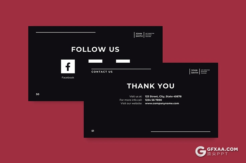 51页时尚艺术风格创意总监会议PPT模板 - 顶尖PPT