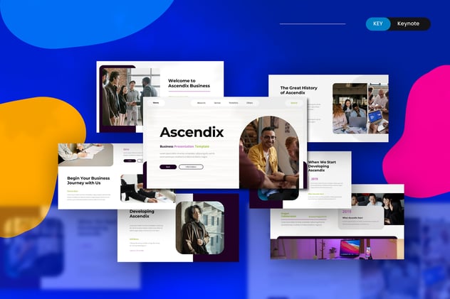 商业融资计划创业项目Keynote模板 - 顶尖PPT