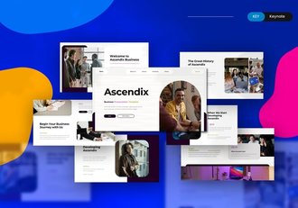 商业融资计划创业项目Keynote模板 - 顶尖PPT