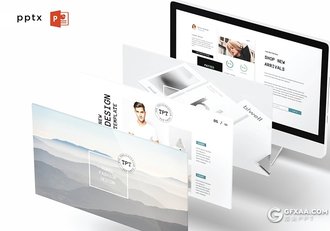 30页国外简约文艺风格PPT模板 5种主题配色 - 顶尖PPT