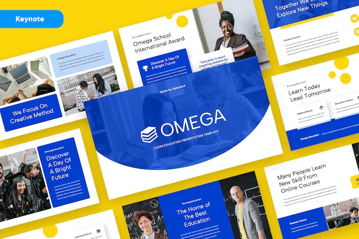 在线教育培训课程学习Keynote模板 - 顶尖PPT