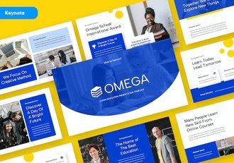在线教育培训课程学习Keynote模板 - 顶尖PPT
