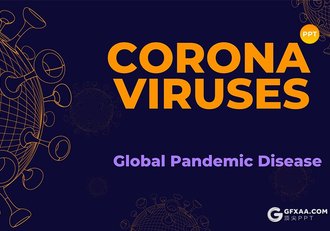 动画演示COVID-19新冠状病毒全球实时数据统计分析PPT模板 - 顶尖PPT