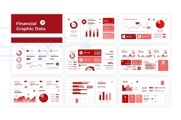 金融数据可视化分析展示Keynote模板 - 顶尖PPT