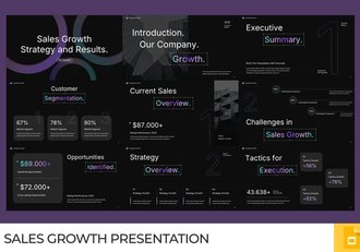 销售增长数据分析PPT模板 - 顶尖PPT