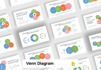 多种样式彩色文氏图维恩图PPT模板 - 顶尖PPT