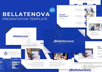 30页蓝色企业介绍项目团队展示工作汇报多用途keynote模板 - 顶尖PPT