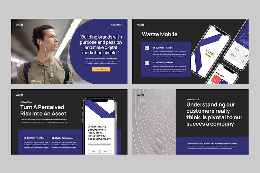 移动应用开发技术方案PPT模板 - 顶尖PPT