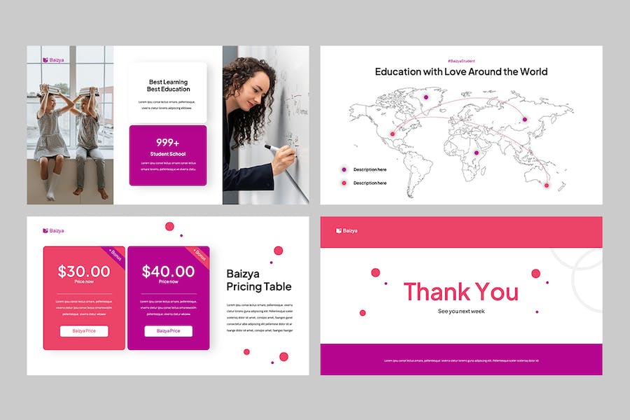 教育课程教学设计大纲讲述知识展示PPT模板 - 顶尖PPT