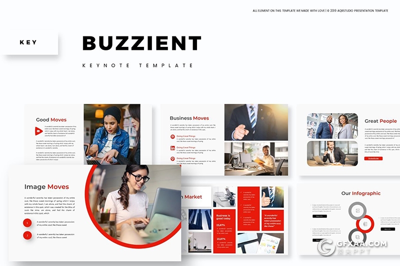 30页欧美高端商务风格企业介绍工作总结通用keynote模板 5种主题配色 - 顶尖PPT