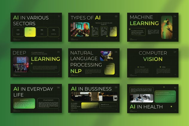 人工智能AI演示PPT模板 - 顶尖PPT