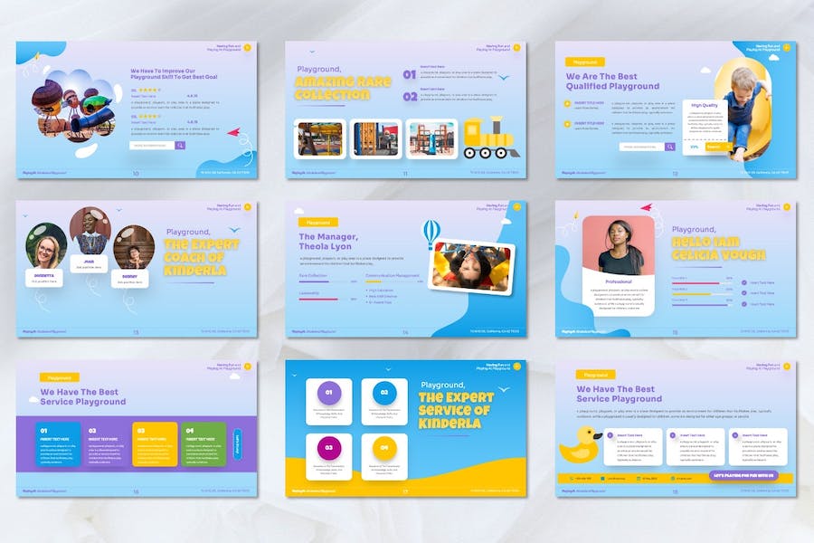 儿童教育玩具讲述展示方案Keynote模板 - 顶尖PPT