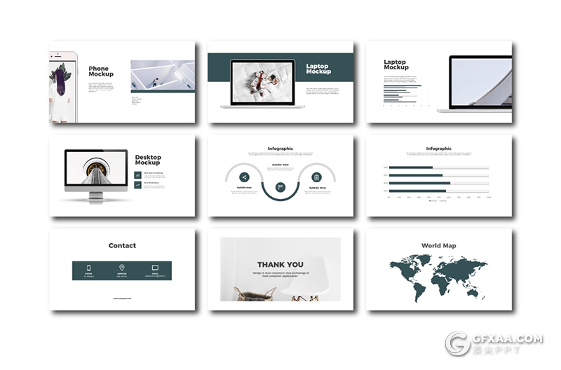 40页极简文艺小清新风格摄影美图展示keynote模板 - 顶尖PPT