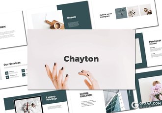 40页极简文艺小清新风格摄影美图展示PPT模板 - 顶尖PPT