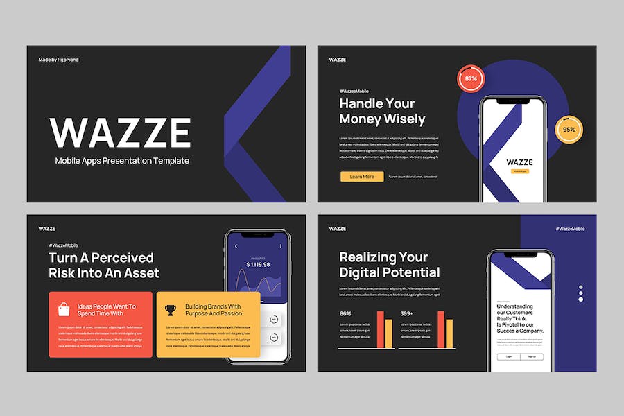 移动应用开发技术方案PPT模板 - 顶尖PPT