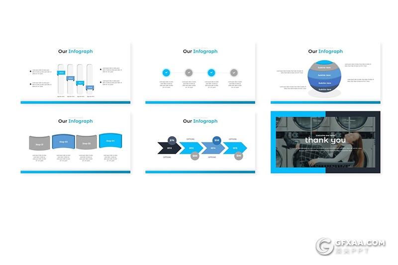 30页国外扁平化服装行业分析统计keynote模板 5种主题配色 - 顶尖PPT