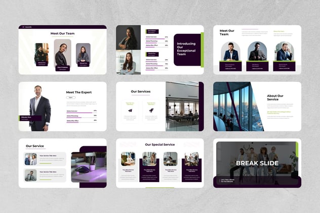 商业融资计划创业项目Keynote模板 - 顶尖PPT