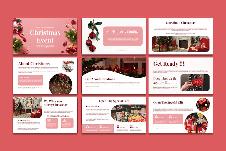 圣诞节活动策划推广方案Keynote模板 - 顶尖PPT