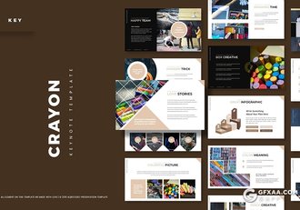 30页儿童文具产品介绍展示数据分析keynote模板5种主题配色 - 顶尖PPT